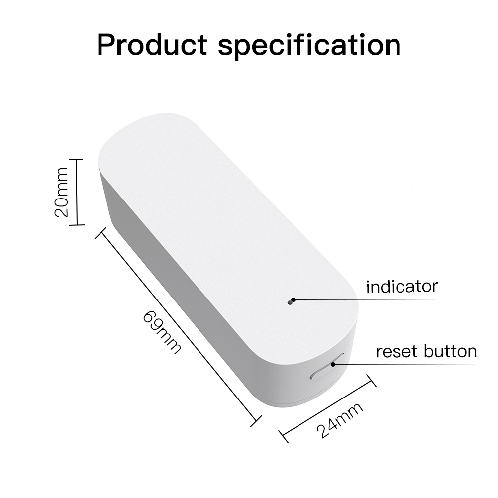 Moes Zigbee Smart Vibration Sensor Detection,Tuya Smart Life APP Notification,Real-Time Motion Shock Alarm,History Record