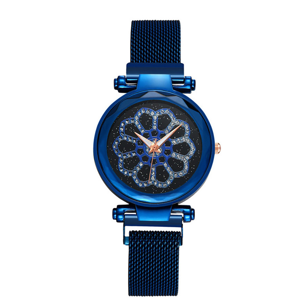 Montre Femme Quartz - Cadran Avec Marqueurs Aspect Diamant - Occasion
