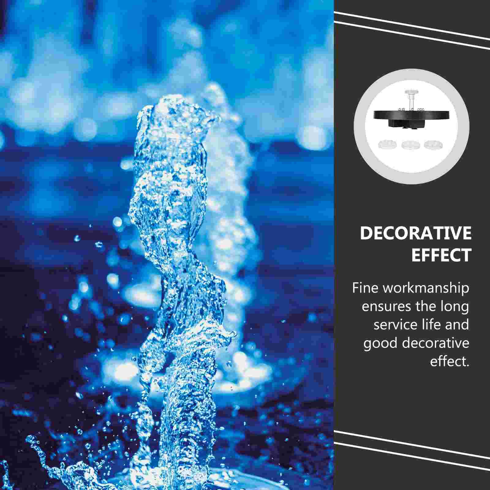 1 set of Floating Solar Water Pump Outdoor Fountain Solar Fountain Landscape Decor