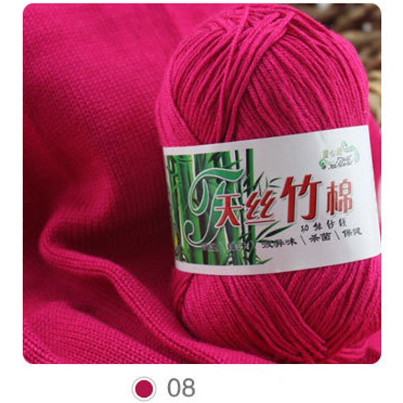10 Stks/partij Natuurlijke Zachte Bamboe En Katoen Garen Voor Breien 100% Natrual Voor Baby 6 Strengen Dikke Hand Breien Dikke diy Garens: 08