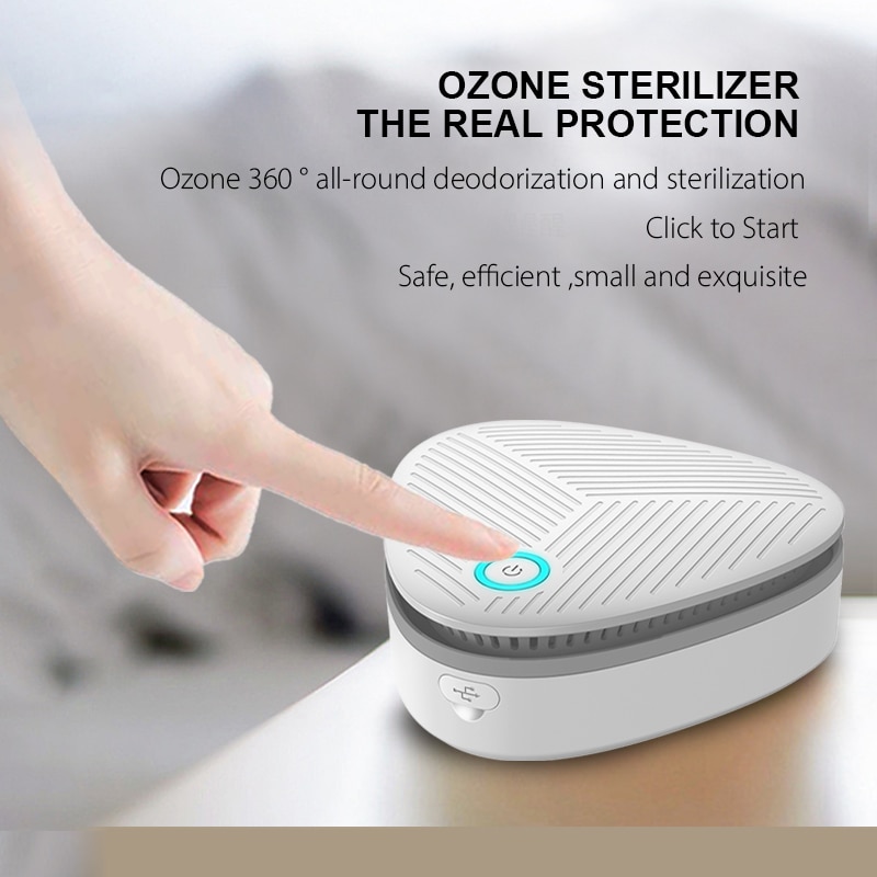Portable Ozone Generator Home Air Purifier Ozon Car Mini Disinfect Machine for Refrigerator/ Toilet/ Pet/Kitchen