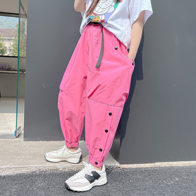 Girls Cargo Pants 8 10 years Summer Fashion Capris Fashion Casual Teen Girls Outfits Trousers