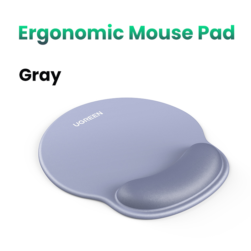 UGREEN Wrist Rest Memory Foam Keyboard Pad Palm Rest for Keyboard Mechanical Keyboard PC Soft Pad Palm Hand Wrist Support: Silver