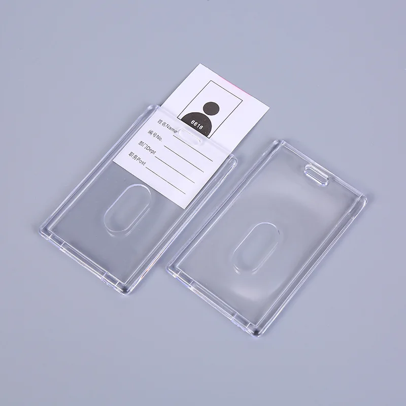 Couvercle de carte en plastique Transparent, pour hommes et femmes, carte de crédit, carte de Bus pour enfants, étui de protection