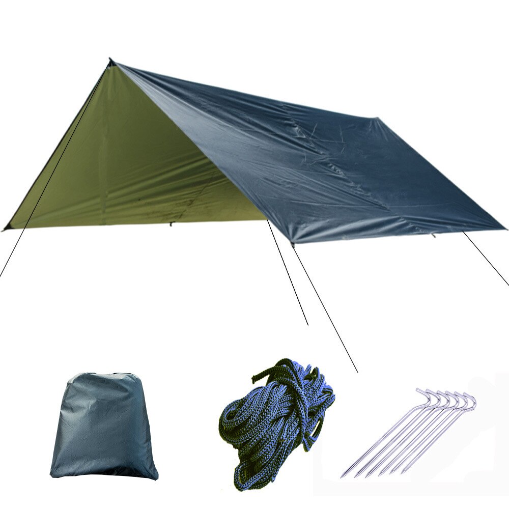 Wasserdichte sonnencreme 3*3m sonnenschirm Pergola sonnenschirm zelt UV schutz draussen Camping hängematte regendicht regen Camping markise: Schwarz