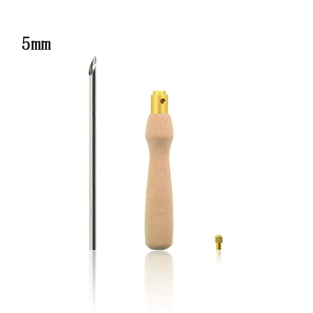 1Pc Adjustable Punch Needle Weaving Stitching Kit Rug Yarn Needle Embroidery Pen Felting Rug Hooking Threader Needles Plastic: 3-5mm