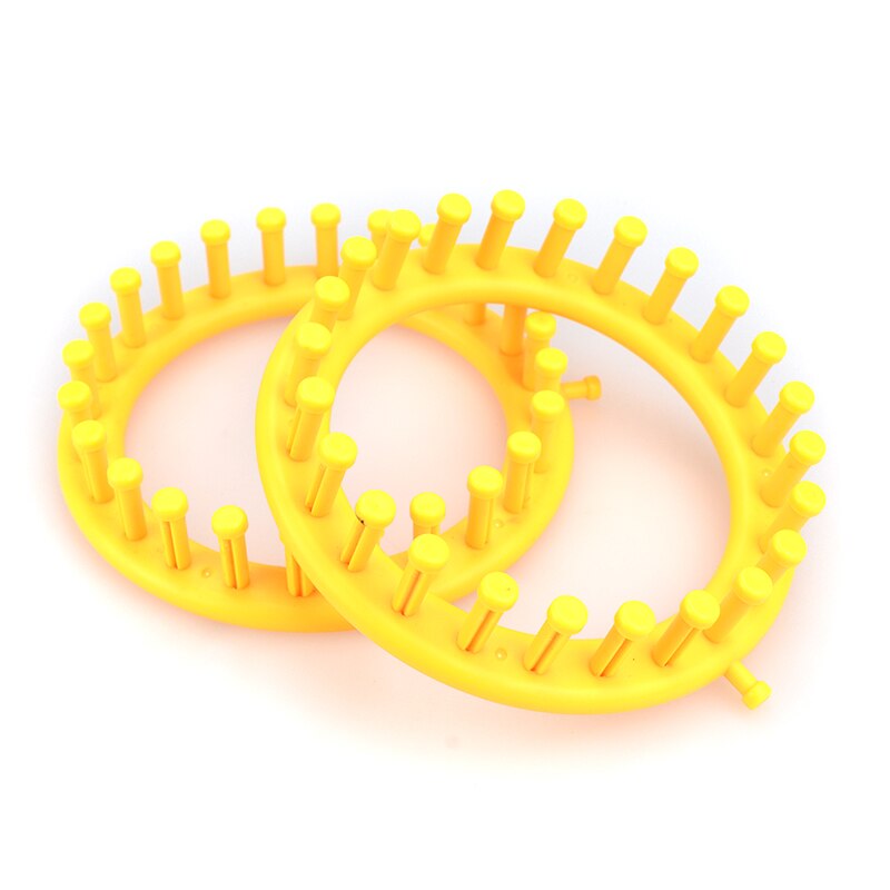 KOKNIT 14CM Yellow Classical Round Circle Hat Knitting Knit DIY Tool Kit Randomly Colors Knitting Loom For Women