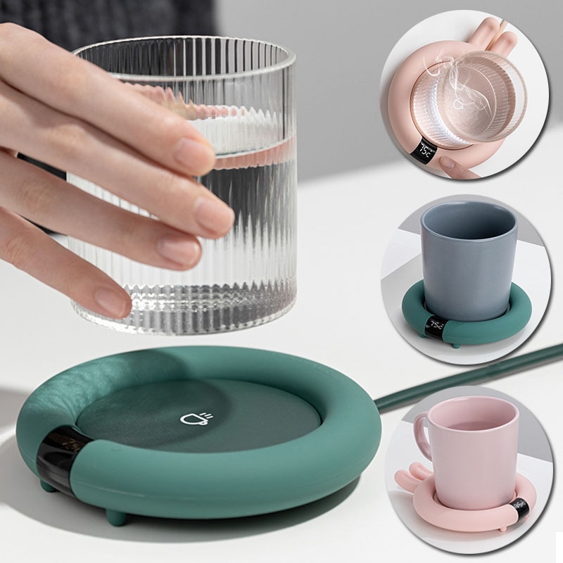 220V kubek podgrzewacz podkładka ocieplająca płyta grzejna inteligentny termostatyczny podstawka strąk kubek mata grzewcza Podkładka kawa herbata mleczna szofer-tasse Posavasos 20W