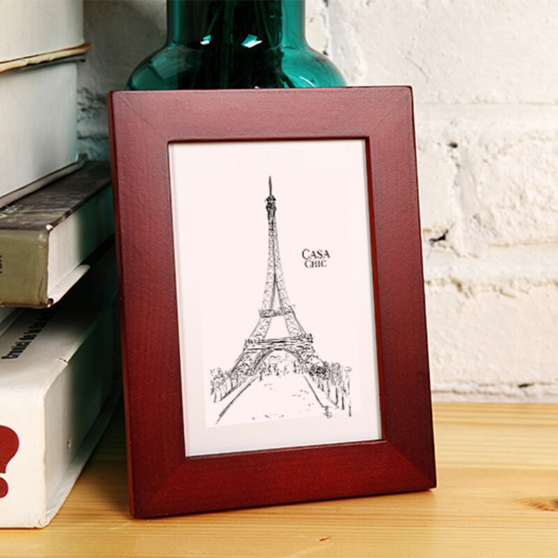 Table Standing Picture Frame Wooden Photo Frame Wall Hanging DIY Frame Home Table Living Room Bedroom Decoration Ornament Supply