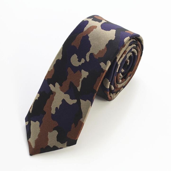 RBOCOTT-corbatas estampados de camuflaje para hombre, corbatas estampados de 6cm con cuello, corbatas ajustadas a la para hombre, corbatas de boda: 05