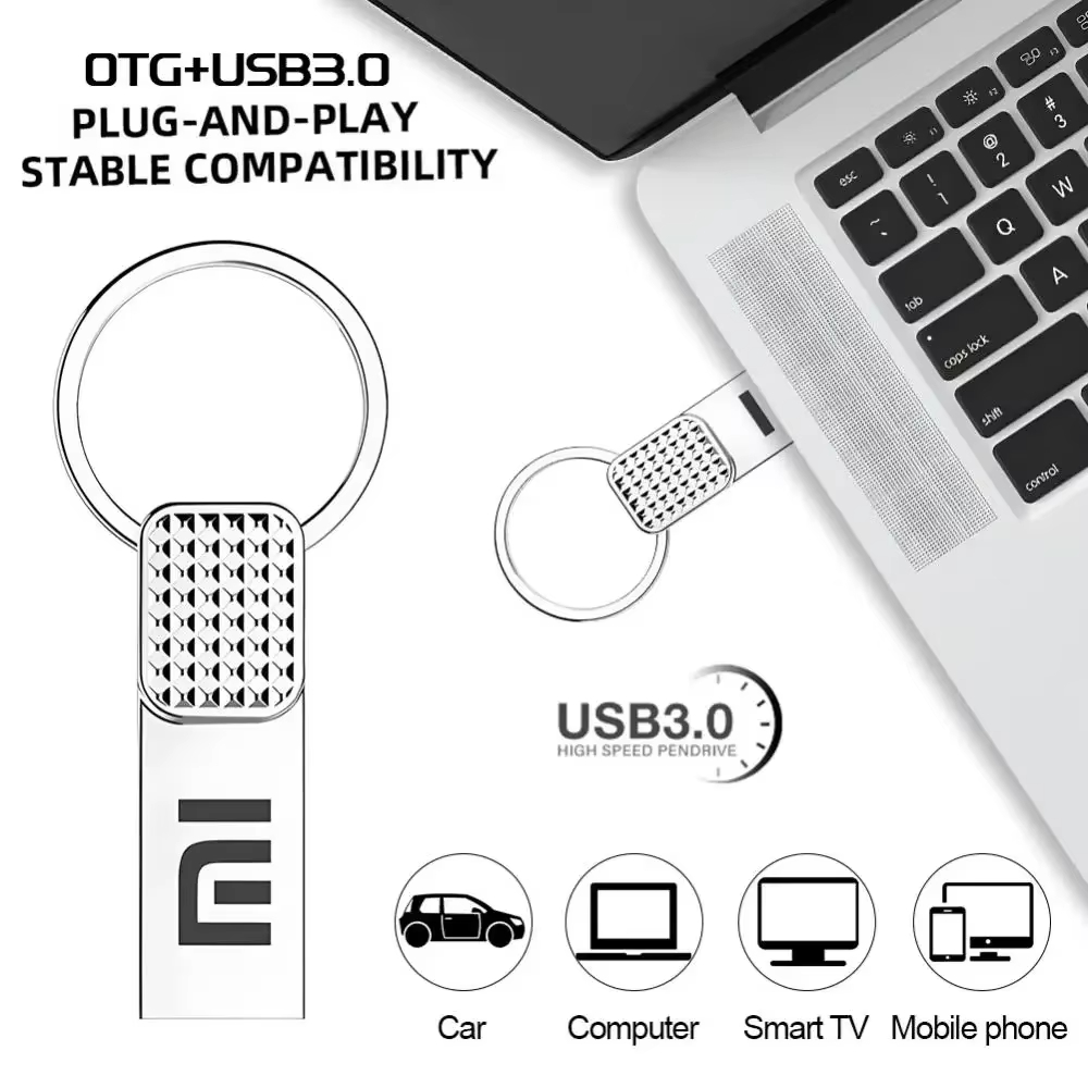 Xiaomi 2TB Originele Flash Drive USB 3.0 Hoge Snelheid Pen Drive 1TB Metaal Waterdicht Type C USB-geheugen voor Computeropslagapparaten