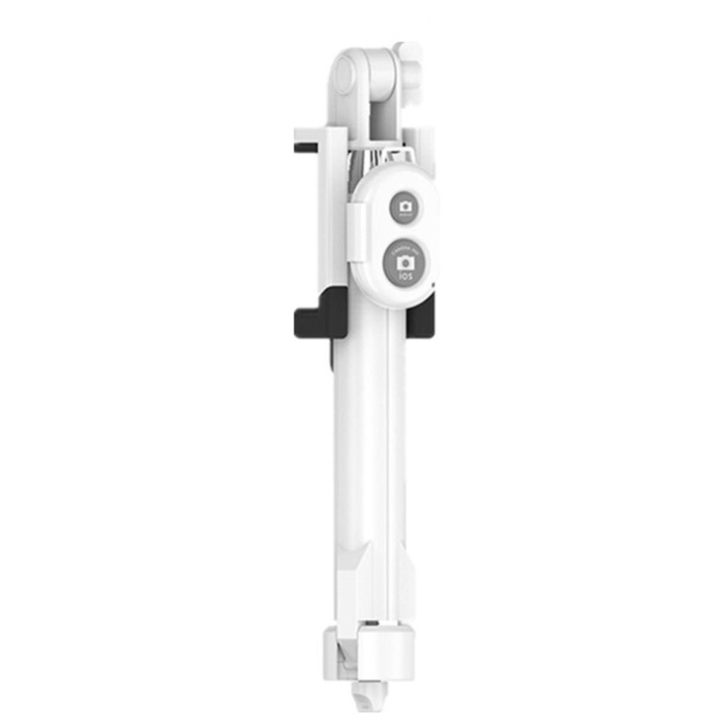 3 in 1 Draadloze Bluetooth Selfie Stick voor iphone/Android/Huawei Opvouwbare Handheld Monopod Shutter Remote Uitschuifbare Mini statief: White