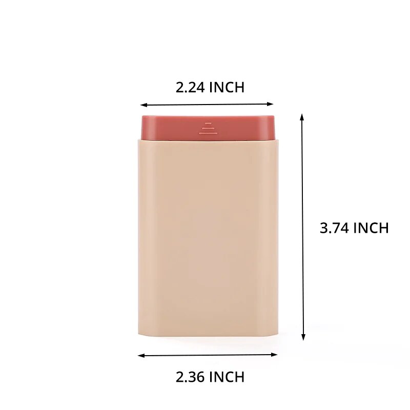 Boîte à médicaments rectangulaire à 6 grilles, 1 pièce, boîte à pilules, conteneur de vitamines, étui à pilules de voyage, Capsules de rangement, comprimés d'huiles de poisson en plastique Bo