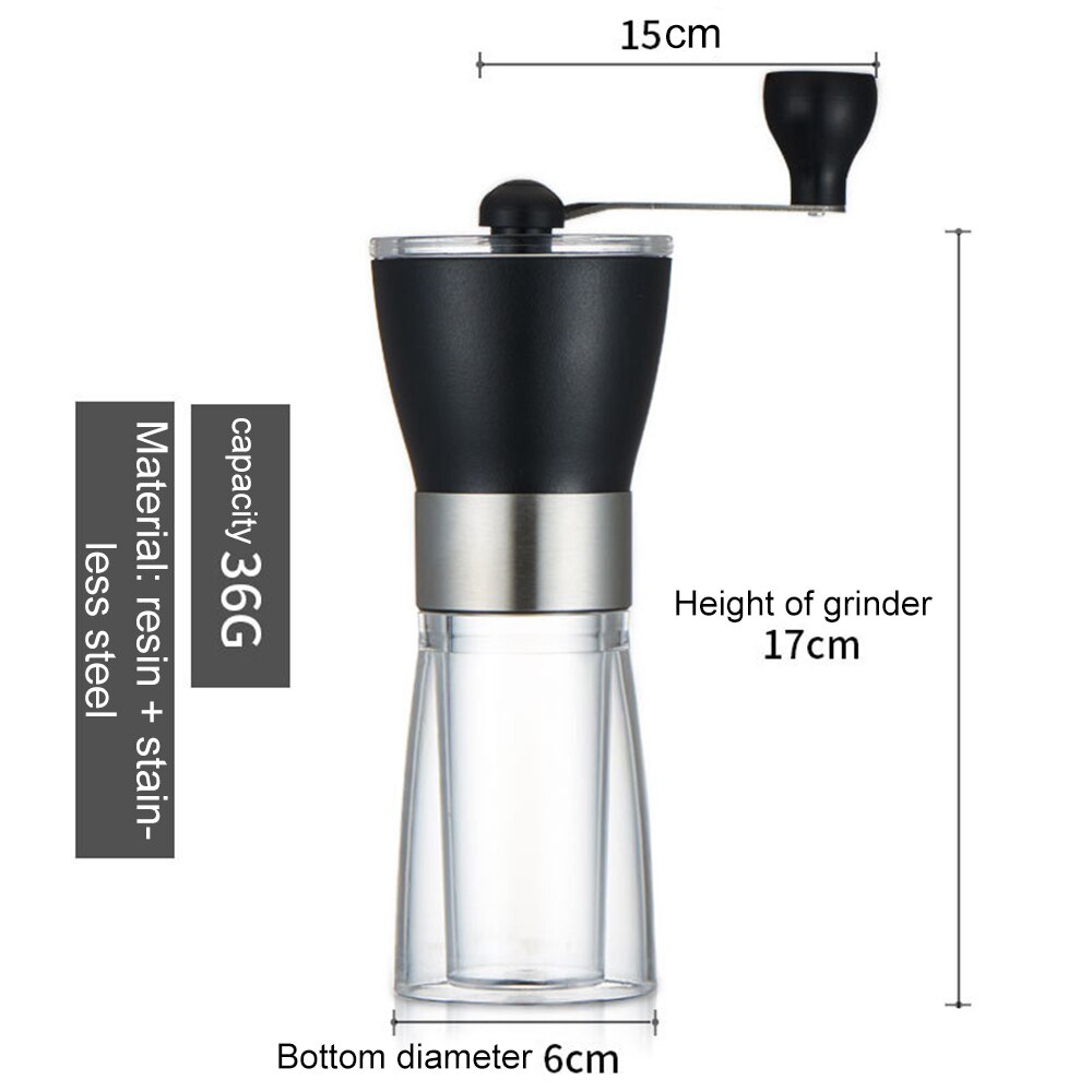 Stainless Steel Manual Coffee Grinder Stainless Steel Burr Grinder Conical Coffe Bean Manual Coffee Milling Machine