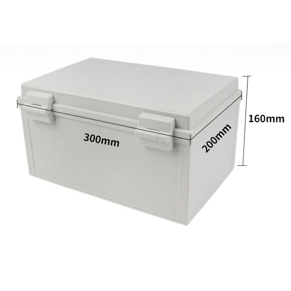 ABS Waterproof Plastic Enclosure With Hasp Electrical Distribution Box Electrical Junction Box Outdoor Sealed Switch Power Case: transparent cover / 300X200X160mm