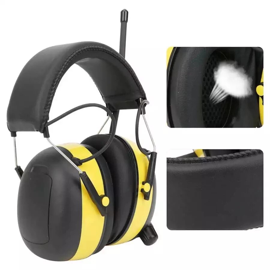Electronic Noise Reduction Earmuff Hearing Protector Headphone Digital AM / FM Radio Stereo Hearing Protection Ear Muffs