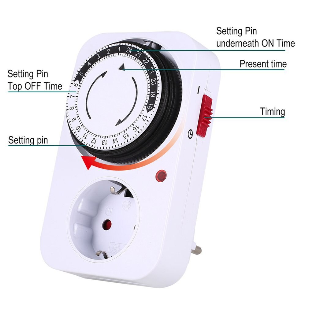 Mechanical Timer Automatic Power Off Home Smart Countdown Switch Socket Mechanical Timer Switch Universal Socket Timer