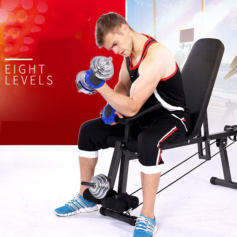 Adjustable Sit Up Weight Bench Comfortable Stable Durable Multi-functional Fitness Workout Bench Exercise Training