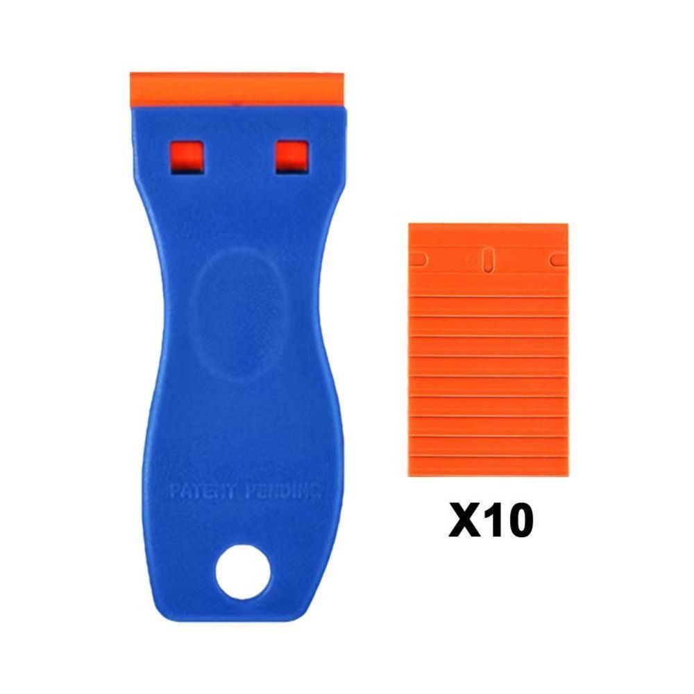 Multifunctional Glue Removal Shovel Plastic Household Cleaning Stain Remover Spatula Glass Removal Car Film Tools: Gold