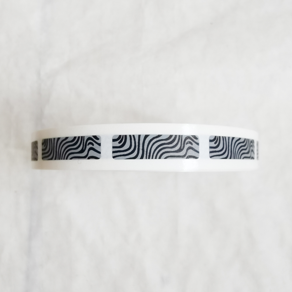 Zebra Pattern Scratch Off Label 1000 Stickers Per Roll Recharge Coupon Bonus Card Message Password Cover Film