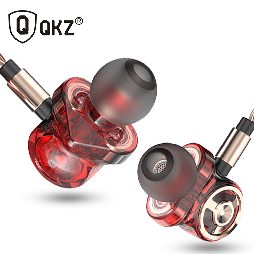Originele QKZ CK10 In Ear Oortelefoon 6 Dynamische Driver Unit Headsets Stereo Sport Met Microfoon HIFI Subwoofer Koptelefoon Oordopjes