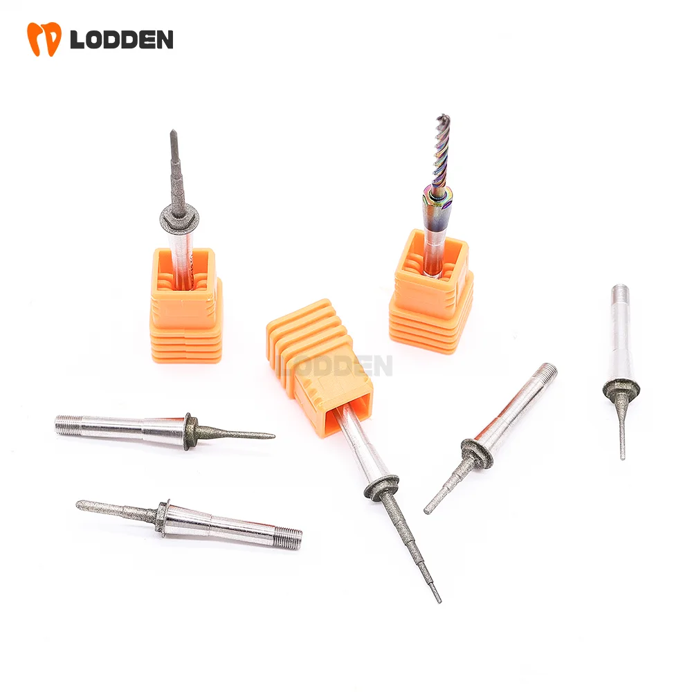LODDEN Cerec Sirona MCXL Cerec fresas para disilicato de litio Zirconia PMMA 1 Uds taladros de laboratorio Dental herramientas de molienda de diamante