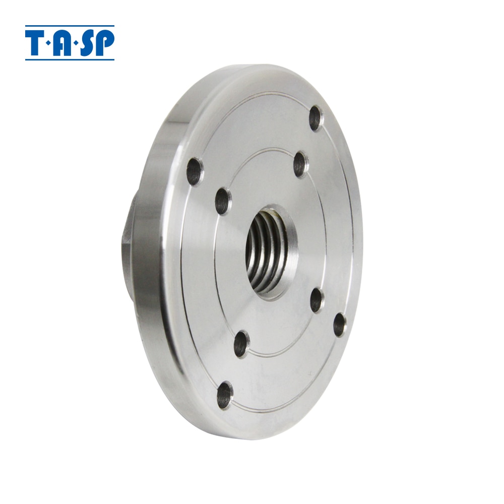 TASP-placa frontal de torno de madera, 4 ", 100mm para M33 M18, 1 pulgada, máquina de carpintería roscada, placa frontal de brida de mandril giratorio