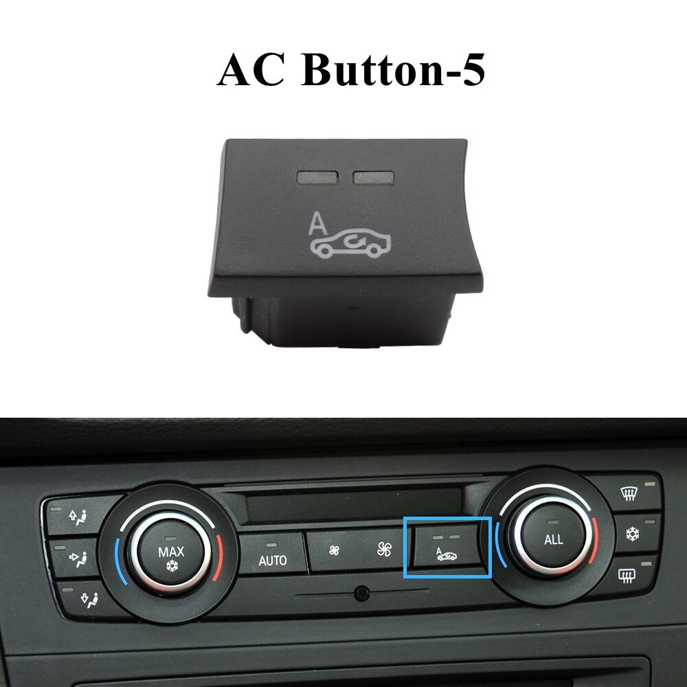 Auto Heater Climate Control Fan Volume Airconditioning Knop Luchtcirculatie Knop Voor Bmw 1 3 X1 X3 E81 E90 e91 E92 E84 F25: Button-5