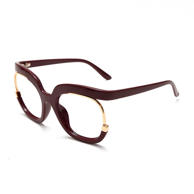 Retro Square Optical Glasses Frames Men Women Prescription Glasses Clear Lens Eyeglasses Spectacle Frame Unisex: 4
