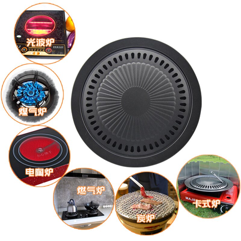 Lmetjma koreansk grill grill røgfri komfur grill grill pan 13 '' grill native rock bøf kylling grill pan  kc0606-2