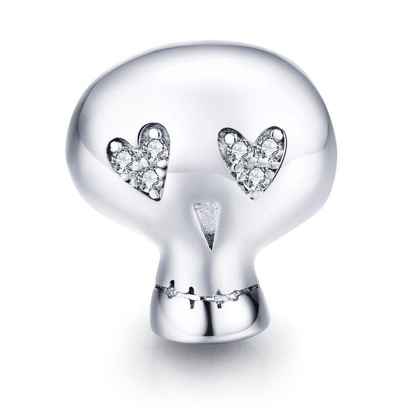 WOSTU Halloween koraliki 925 Sterling srebrna czaszka dynia magia przewodnik Charm Fit oryginalna bransoletka wisiorek straszne Party biżuteria: FIC1362