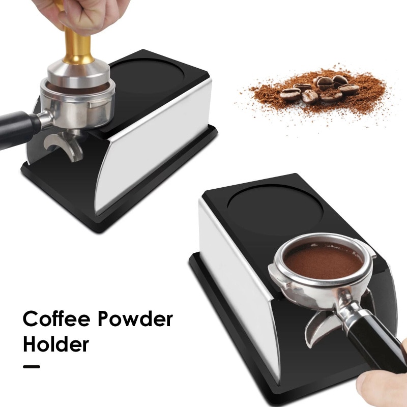 Espresso Koffie Temper Stand Rvs Aanstampen Stand Voor Koffie Machine En Koffie Sabotage Opslag Base Met Siliconen Mat