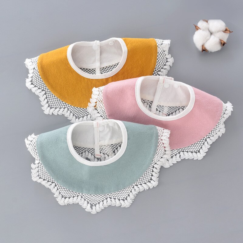 Slabbetjes voor baby's, katoenen bloemen, waterdichte slabbetjes, 360- graden, speekselhanddoek, baby babador, voedingsschort, baby boertjesdoeken, wwd 034