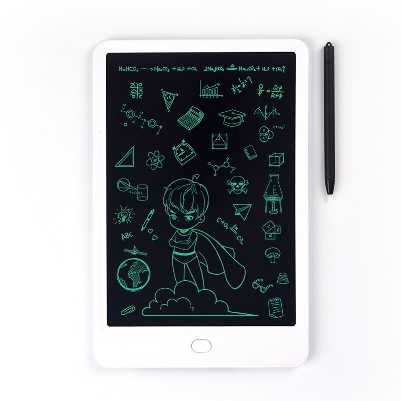 LCD Writing Tablet 10 inch Digital Drawing Electronic Handwriting Pad Message Graphics Board Kids 8.5inch Writing Board: White
