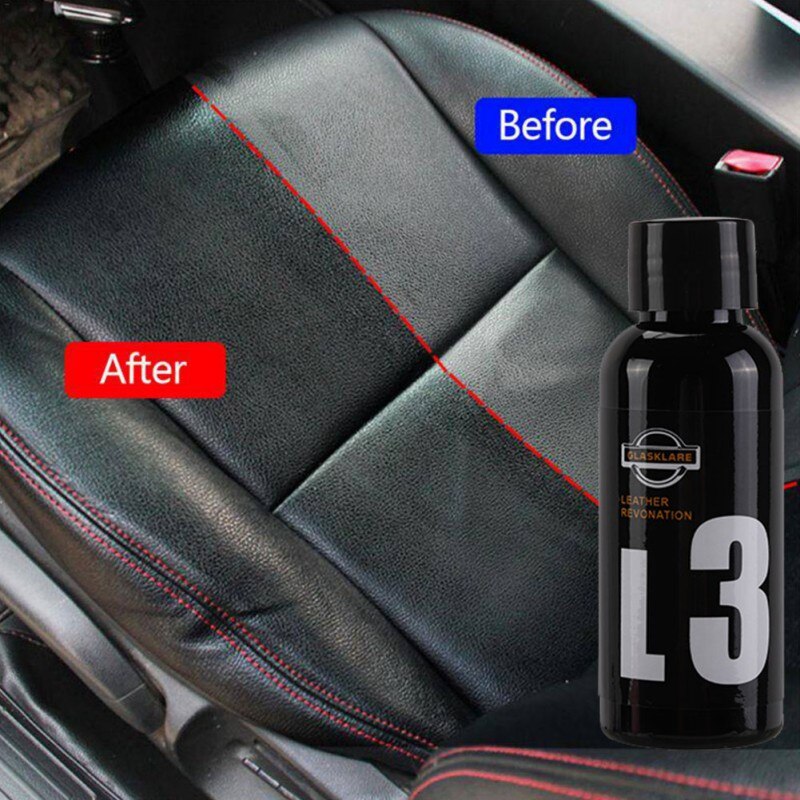 50ml bil renovert interiør skinn plast pleie vedlikehold biltilbehør skinnpleie *