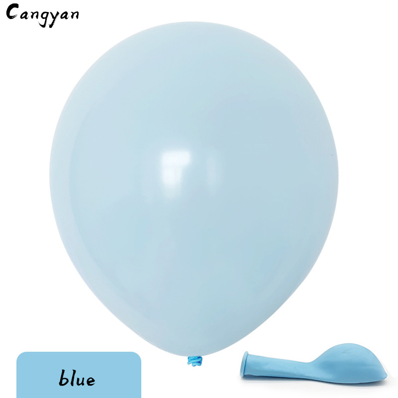 50 pcs 10 inch thick 2.2 g round birthday party wedding arrangement candy color balloon color macaron balloon toy ball child: blue