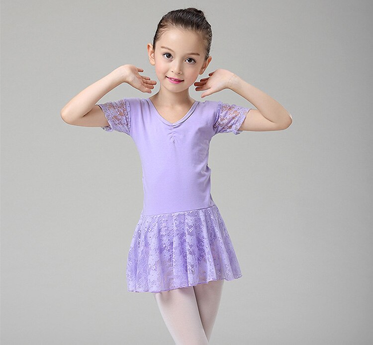 Pink blonde pige ballerina trikot pige ballet kjole til børn danse tøj børn børn ballet kostumer til piger trikot dans