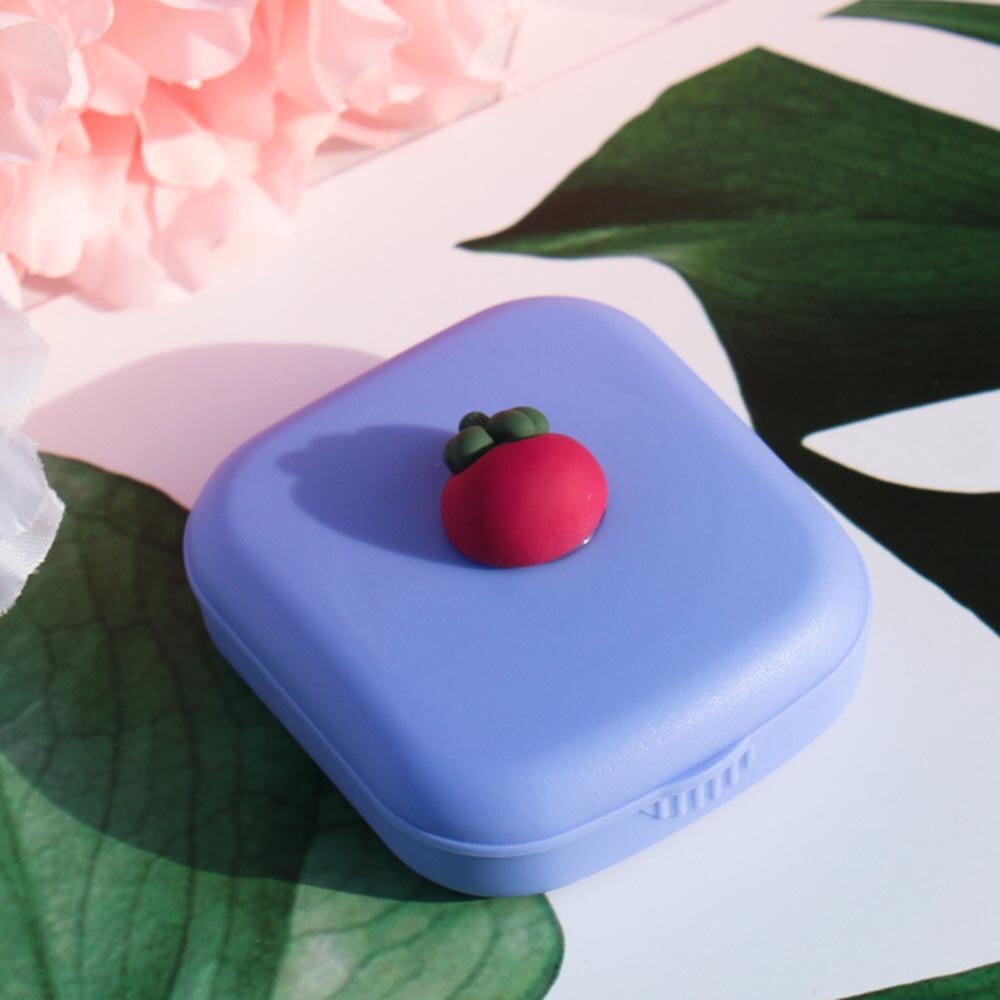 lunettes de fruits cosmétiques lentilles de Contact boîte étui de lentilles de Contact pour les yeux Kit de voyage support conteneur accessoires de voyage: 7