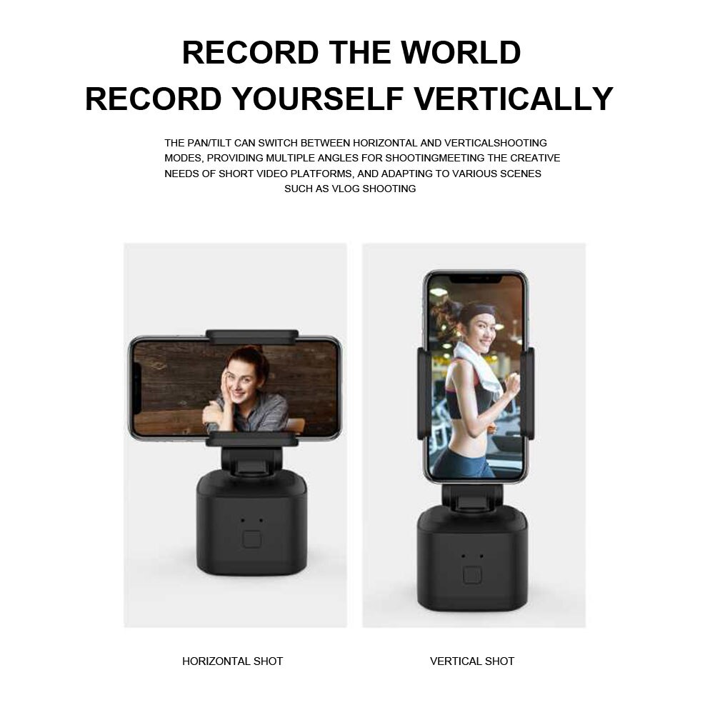 Gimbal Stabilizer USB Charging 360 Degree Rotation Auto Smart Shooting For Smartphones Photography Countdown