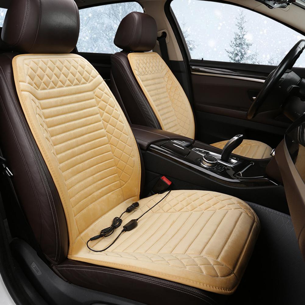 Car Heated Seat Cushion 12V Heated Car Seat Covers Cushion Seat Heater For Winter Heating Thermal Seatpad Car