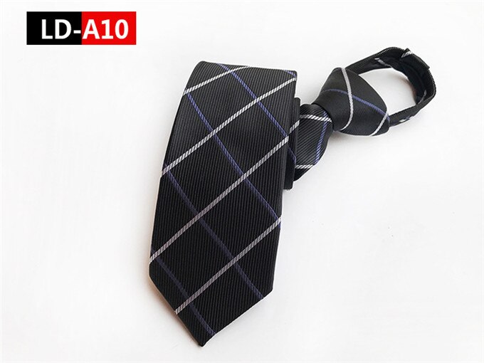 Scst merk rits stropdassen voor heren stropdas klassieke gestreepte print heren stropdas blauwe zakelijke feest stropdas gravate  a108: A10