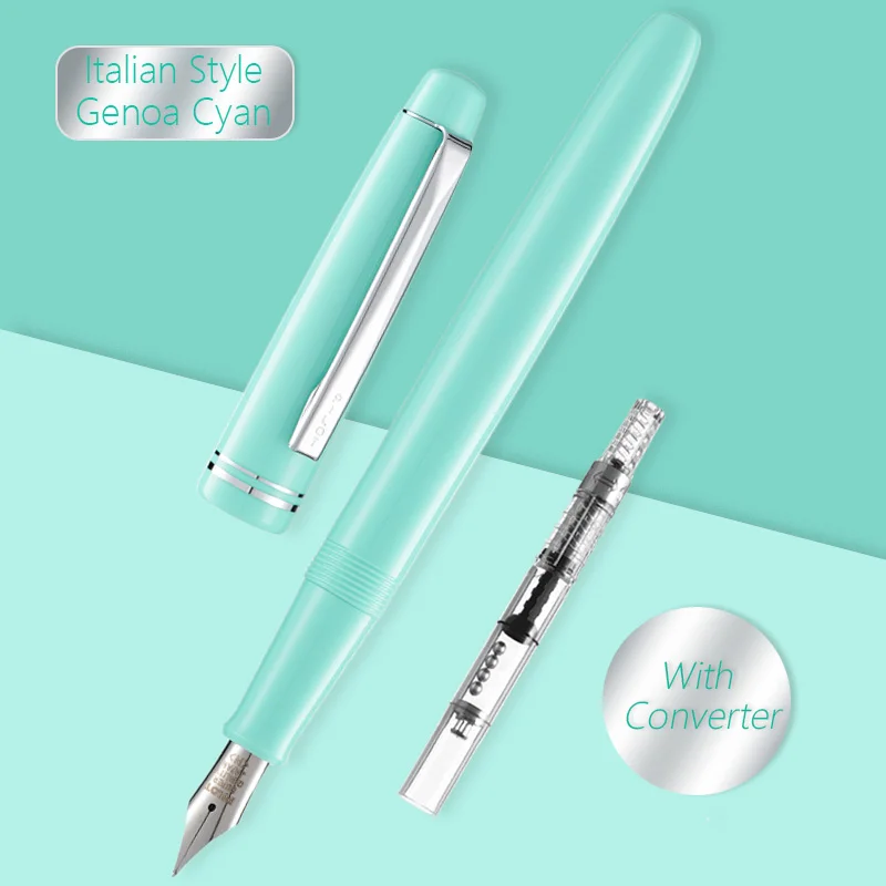 Pluma estilográfica original PILOT 78G+ inspirado en Nibtalian de oro iridio mejorado - Escritura suave para estudiantes profesionales: Verde claro / MF