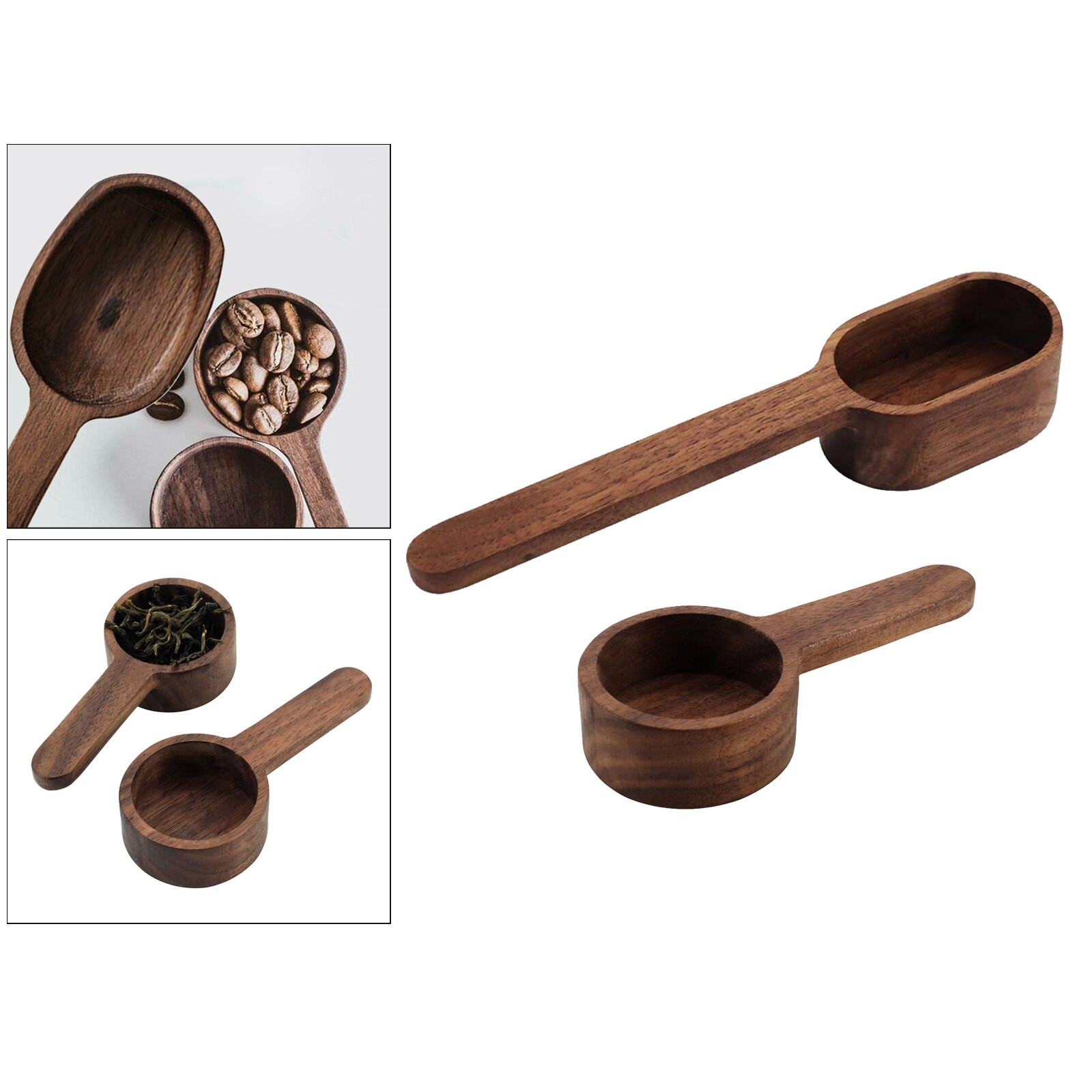 Classic Wood Coffee Measuring Spoons Tablespoons Baking Utensils Kitchen