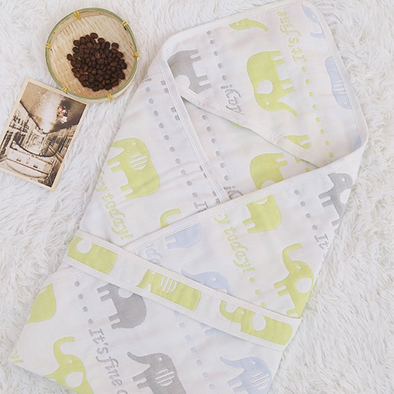 Baby Inbakeren Winter Wrap Slapen Zachte Katoen Vierkante Deken Infant Peuters Badjas Handdoek Leuke Cartoon Patronen: pattern A
