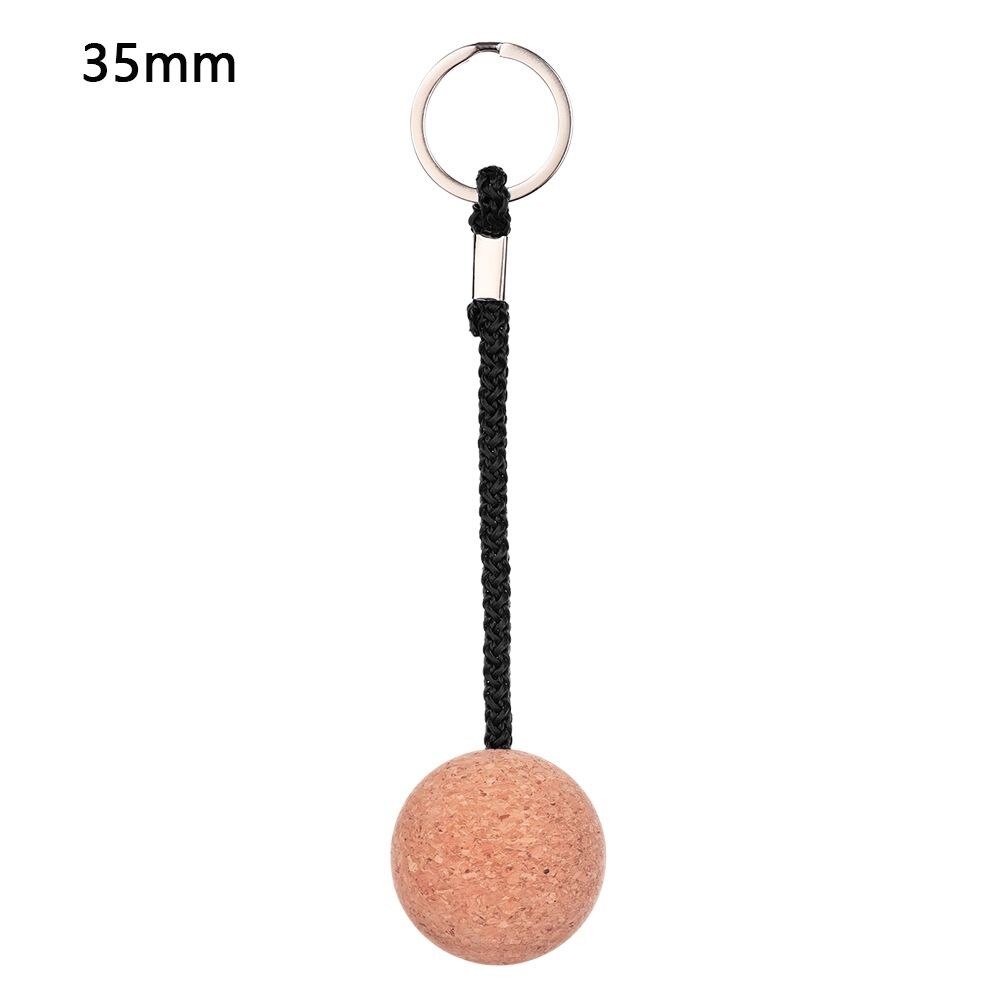 53Mm/35Mm Kurk Bal Sleutelhanger Drijvende Boei Sleutelhanger Houder Voor Water Sport Strand Reizen Vissen Duiken roeiboten: 35mm