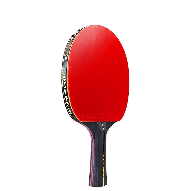 2 stk 6 stjernes ping pong racket bordtennis racket sett kviser-i gummi høy blad bat padle med bag