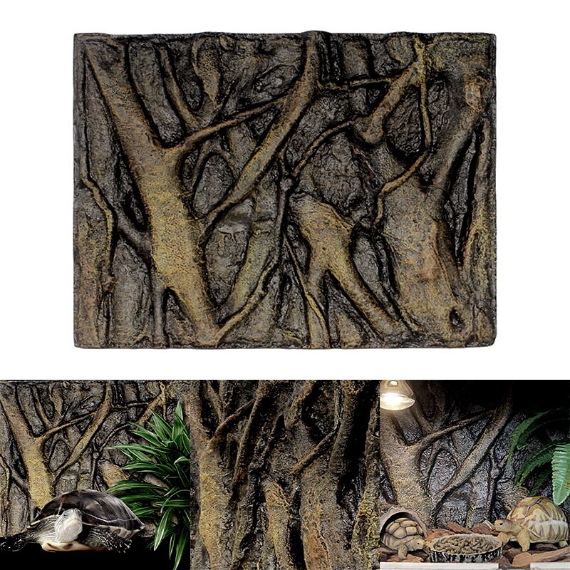 Hohe 3D Schaum Felsen Stein Aquarium Hintergrund Bord Dekor Schaum Bord für Reptil Aquarium 60x45cm LG66