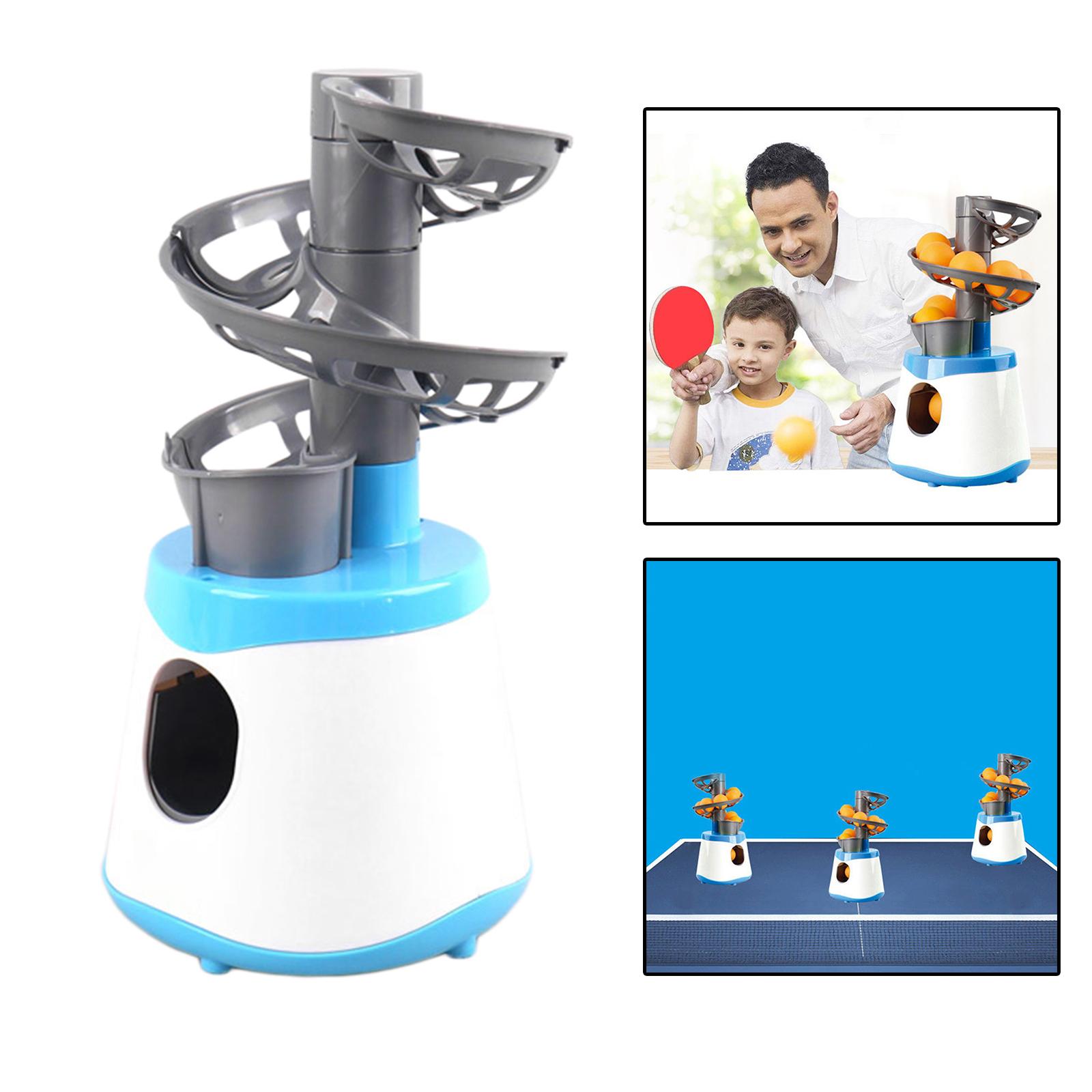 Table Tennis Robot PingPong Ball Machine Automatic Table Tennis for Kids: Blue