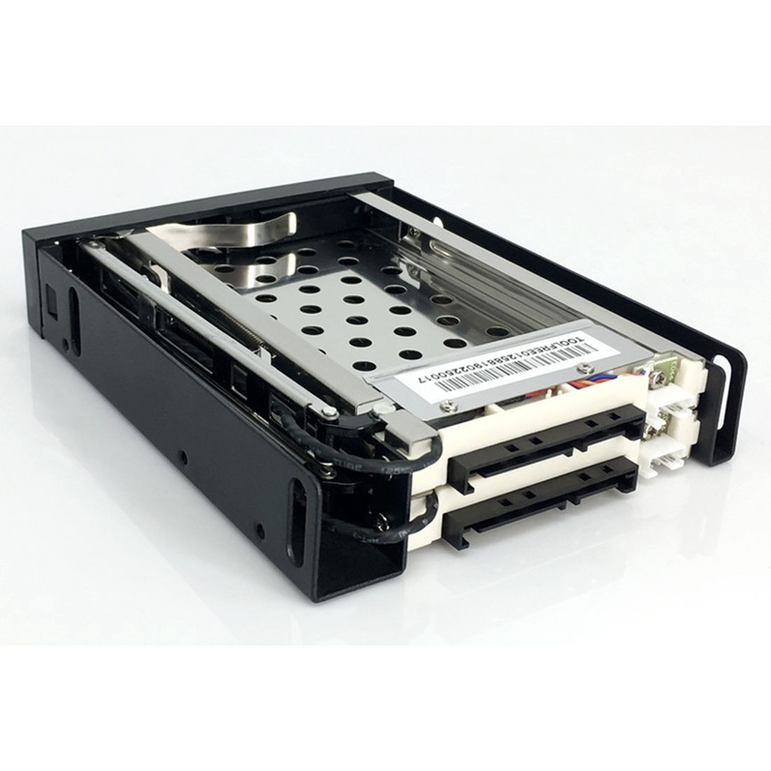 Caja de extracción de disco duro con indicador LED, herramienta libre MRA261AL/MRA258AL, 2,5 pulgadas, Bahía individual/doble, SATA 6gbps, HDD/SSD