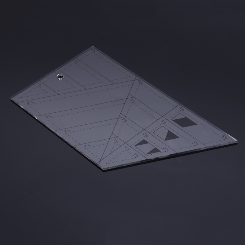 Shape Measure Trapezoid Quilts Plastic Ruler DIY Patchwork Sewing Tools